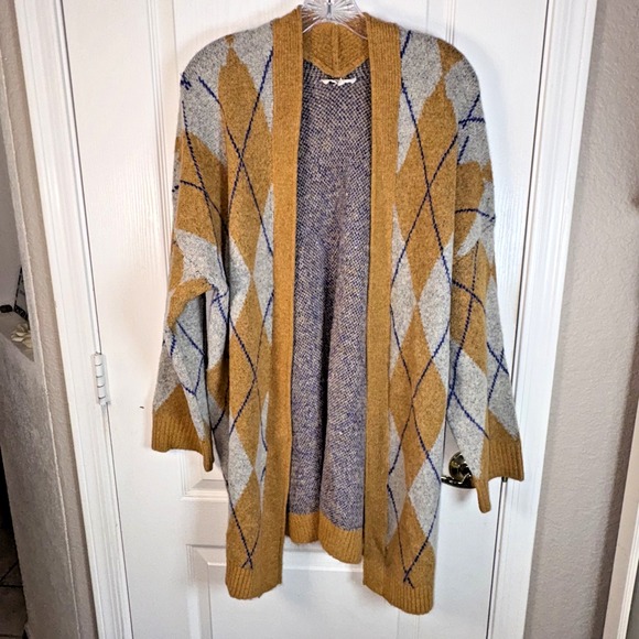 Sweaters - Eassel Gold Argon Style Long Cardigan Women's Large NWOT Cotton Acrylic Blend